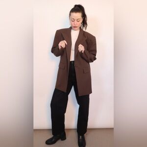 Naked Wardrobe Chocolate Brown Blazer